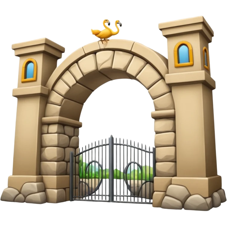 entrada de un zoo emoji