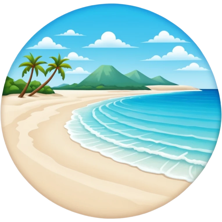 crie uma praia  emoji