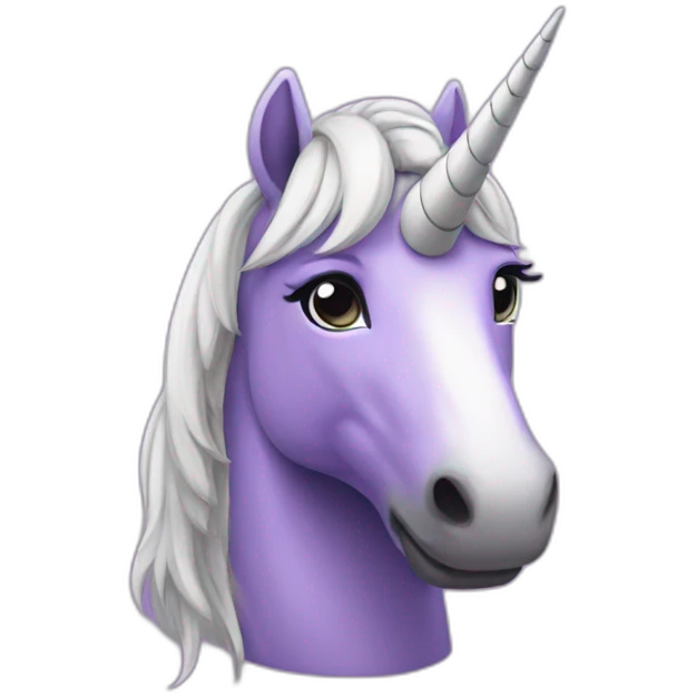 Purple unicorn emoji