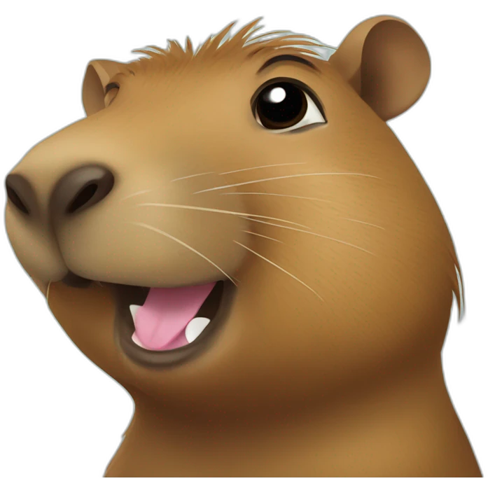 Capybara on facetime emoji