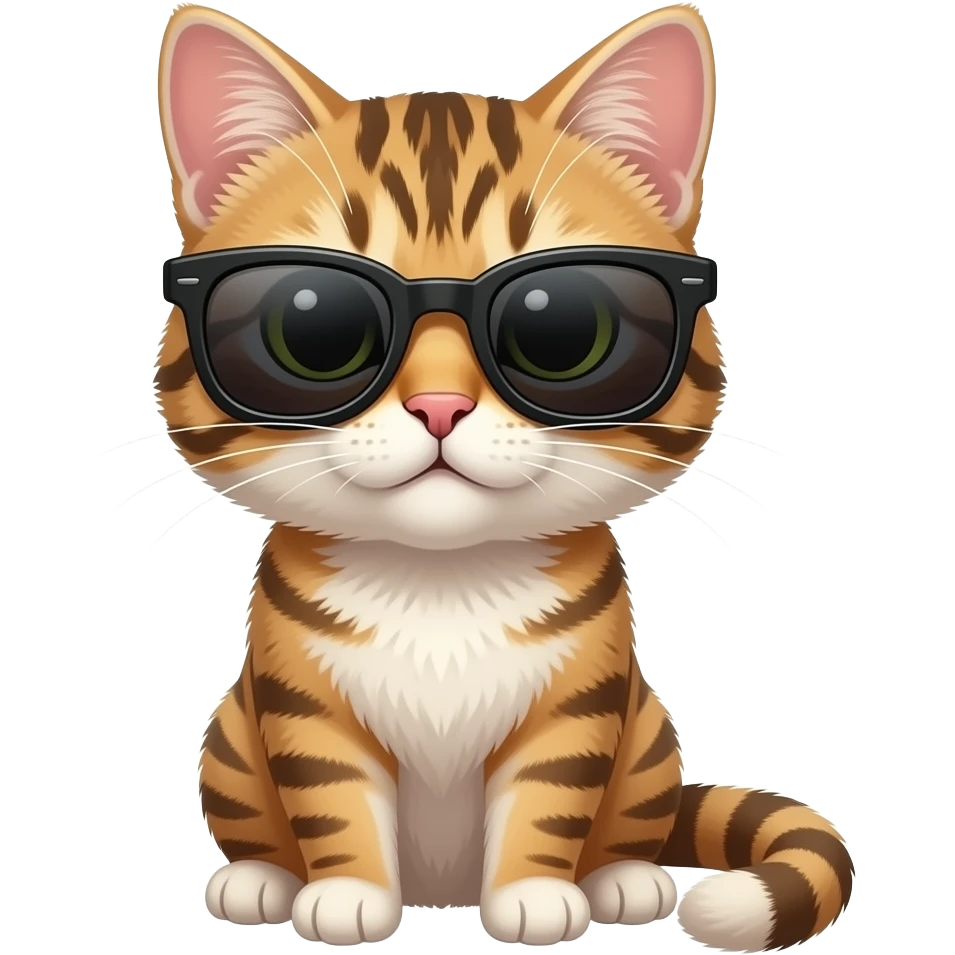 Cat wearing sunglasses emoji