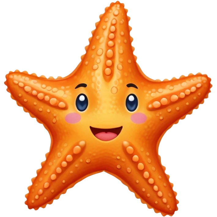 Blushed cheeks starfish emoji