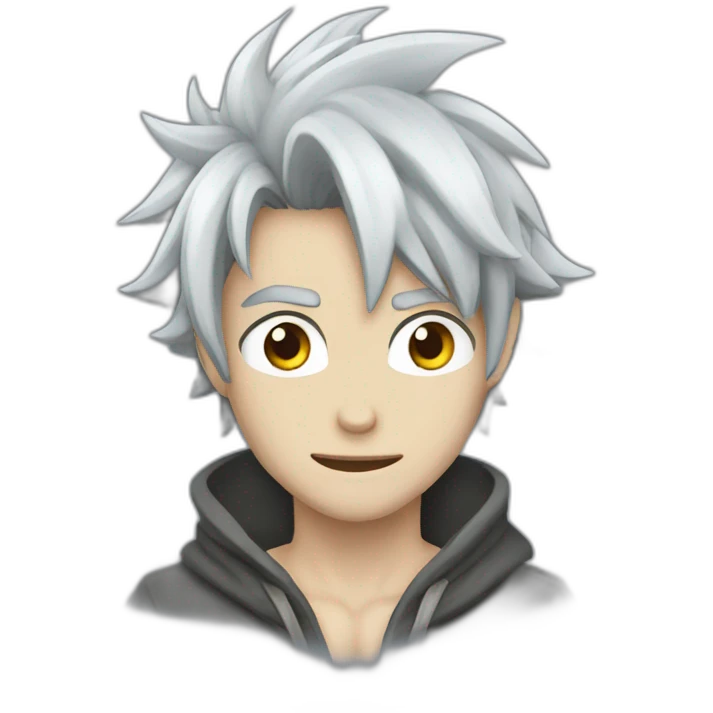 Grey fairy tail emoji