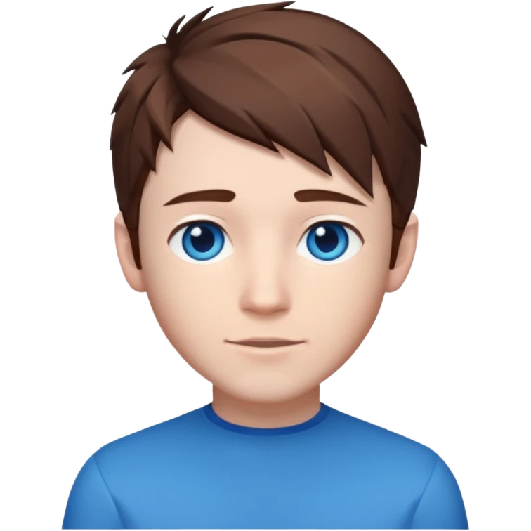 DanTDM with blue eyes, brown hair emoji
