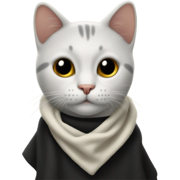 Gato negro con toalla emoji