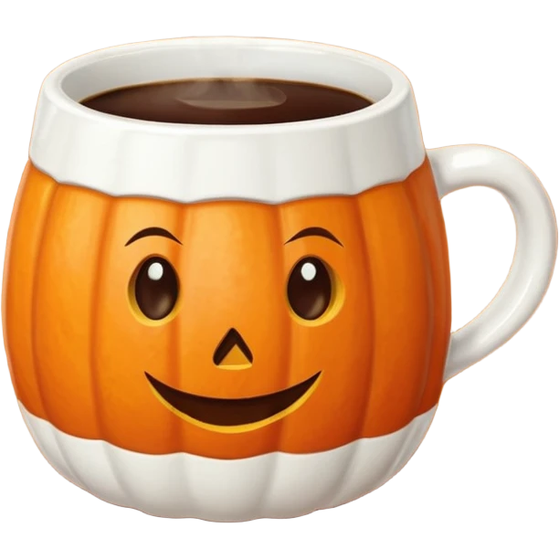 Pumpkin spice coffee Mug emoji