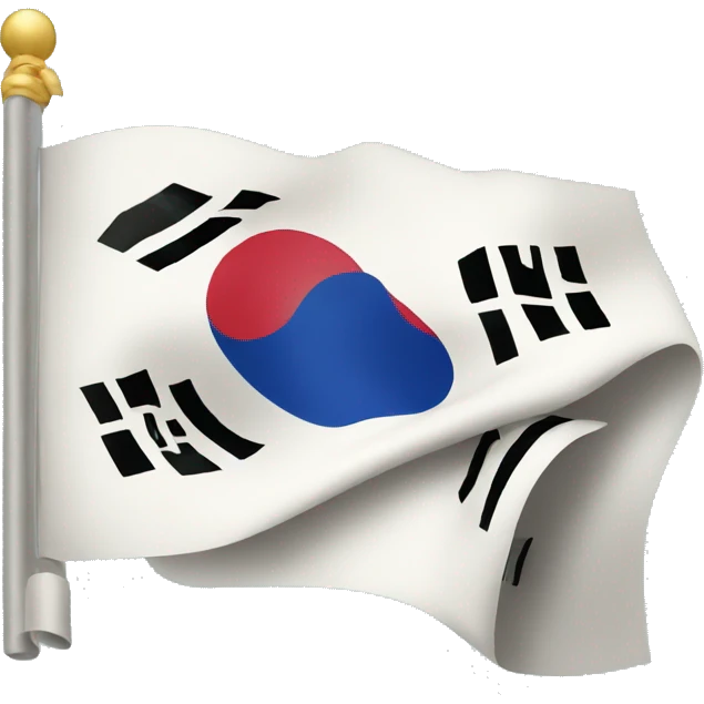Korean flag with money emoji