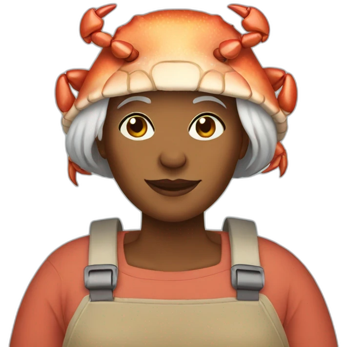 crab lady emoji
