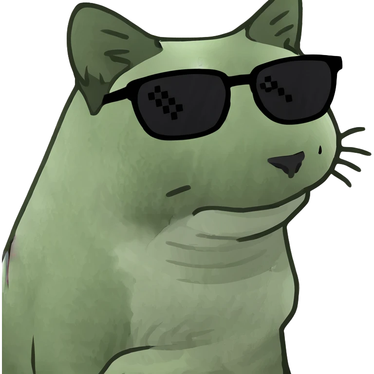 Cat with sunglasses emoji