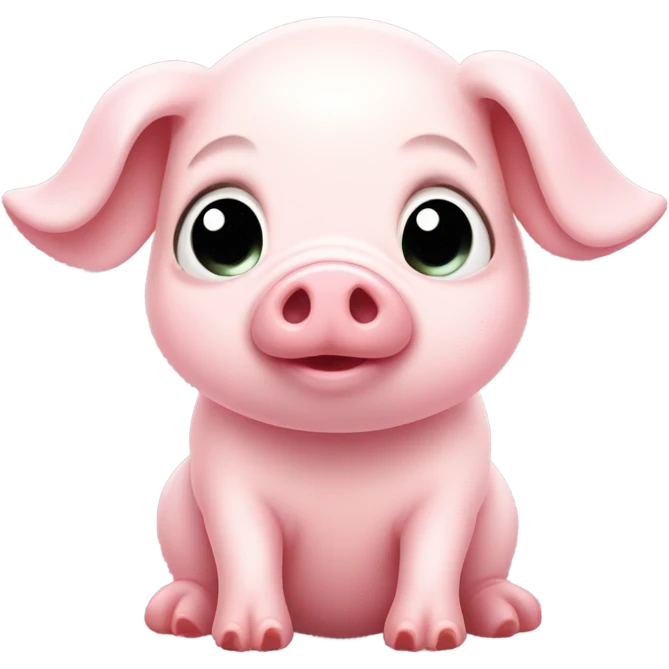 baby pig having chills emoji