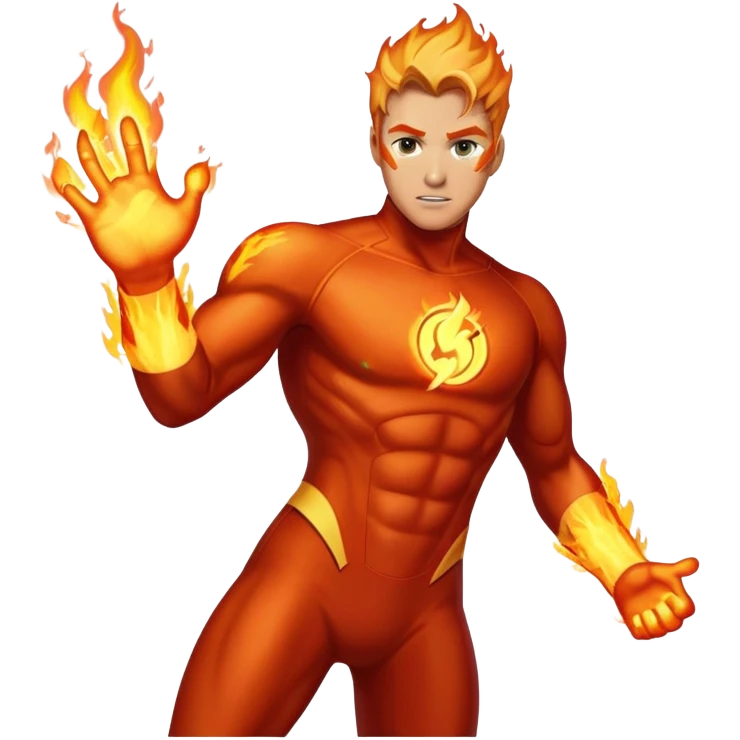 jonny storm, human torch emoji