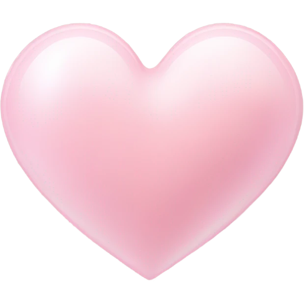 Baby pink heart emoji
