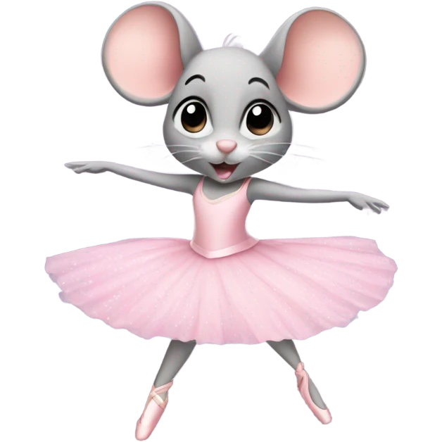 Ballerina mouse emoji