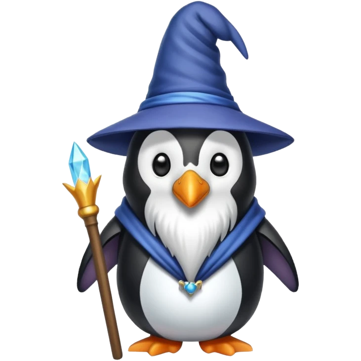 Penguin Wizard emoji