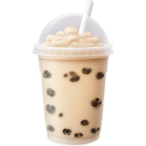 Beige bubble tea aesthetic  emoji