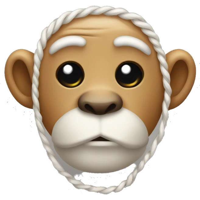 Singe qui a un string emoji