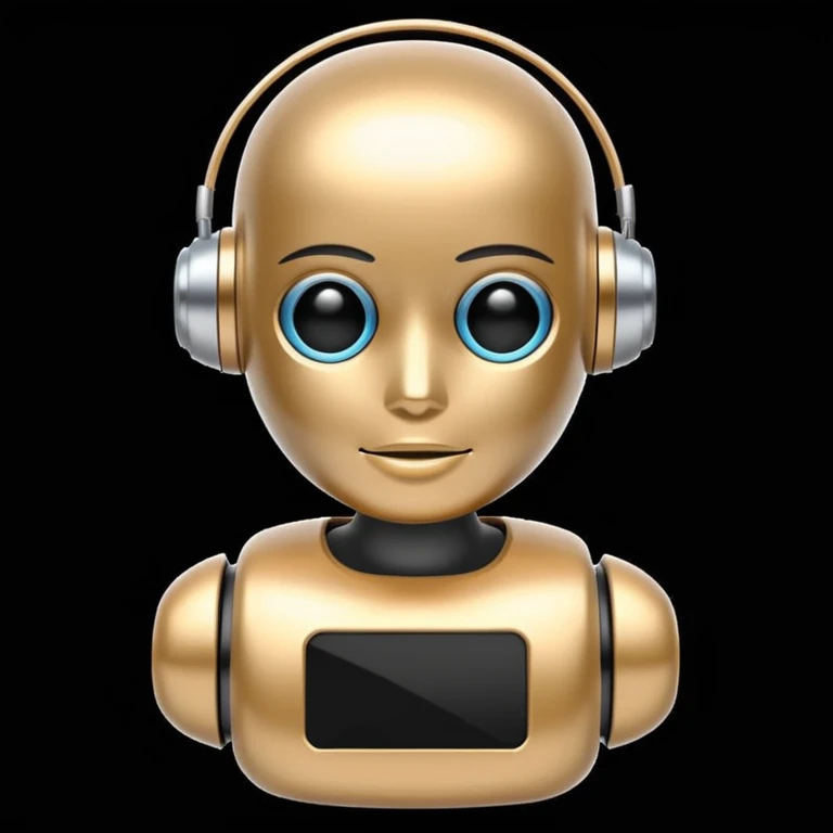 programming code bot (black background) emoji