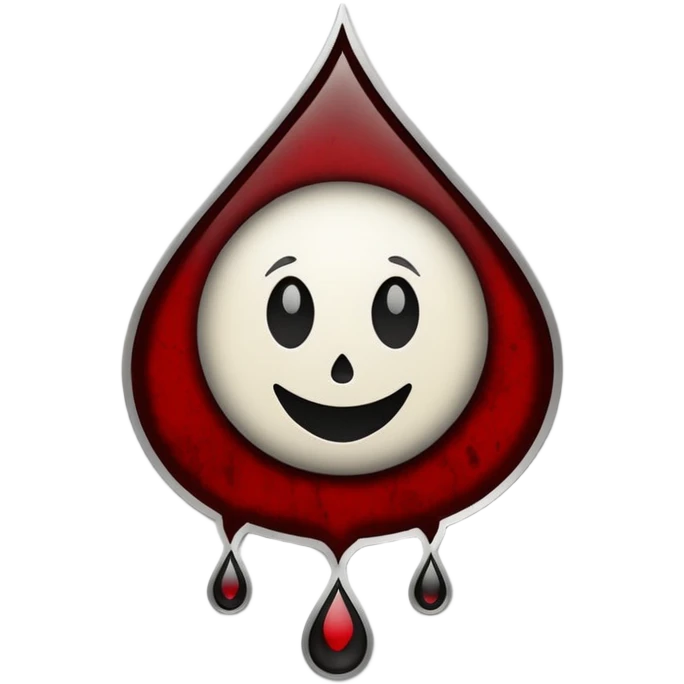Minimalist emoji-style sticker of a gothic paper with “your soul” in blackletter, desaturated blood drop as signature, grayscale ink and parchment texture



 emoji