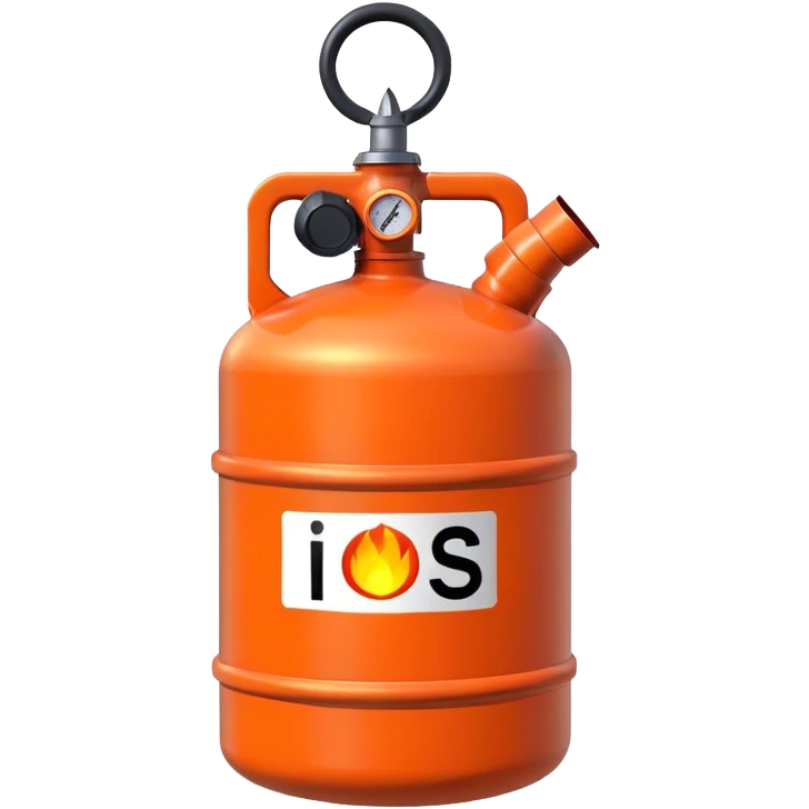 Gas station or gas orange container  emoji