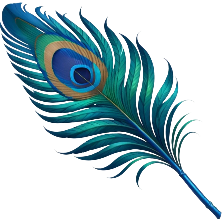 Peacock feather emoji