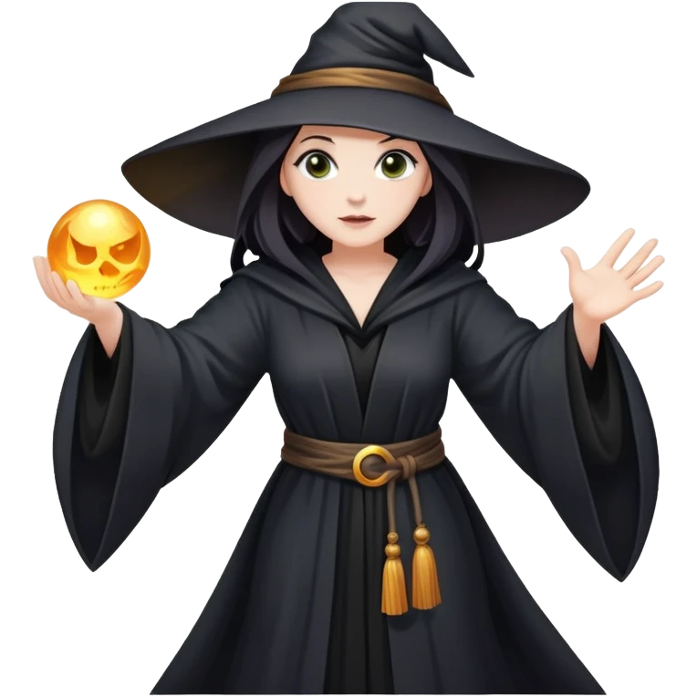 Witch casting spell emoji