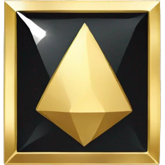 gold and Black diamond youtube playbutton -- COLOR PALETTE ICON emoji