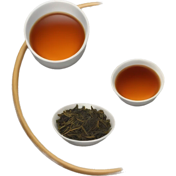 chinese tray with tea emoji