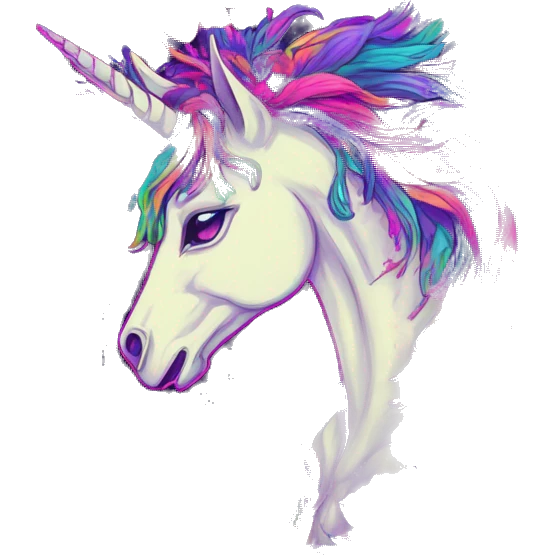 Trippy Zombie Pegasus unicorn psychedelic flowers floral groovy art neon rave raving emoji