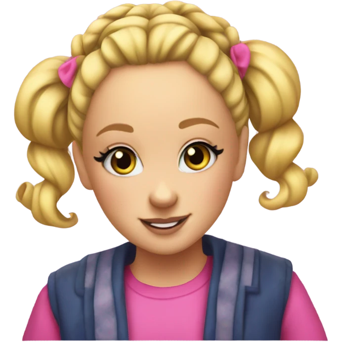 jojo siwa with a bun emoji
