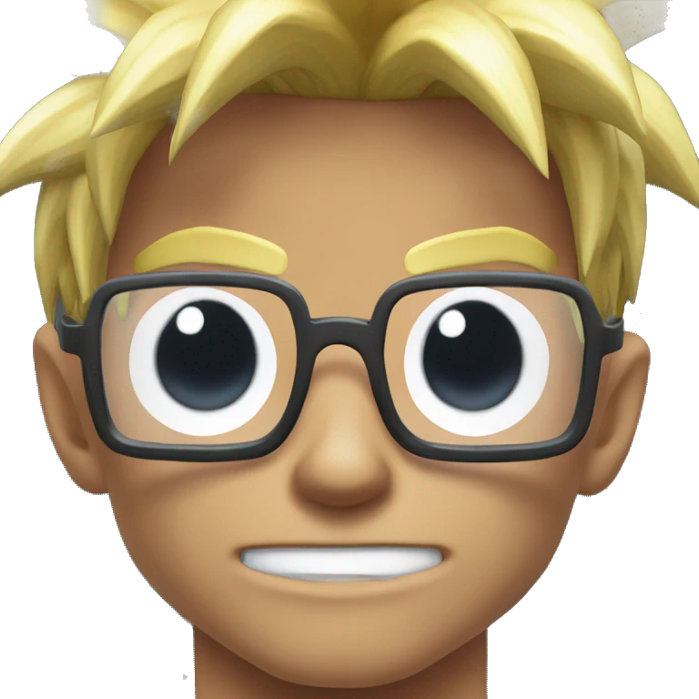 Goku de oculos emoji