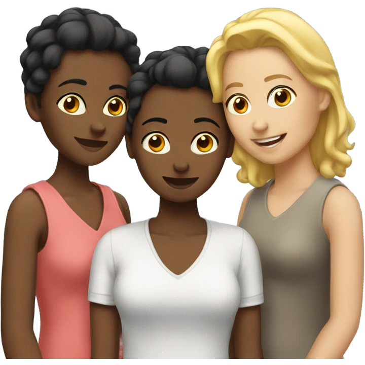 three lesbian emoji