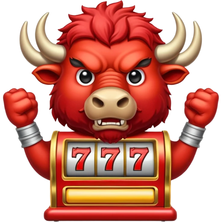 Angry buffalo slot machine emoji
