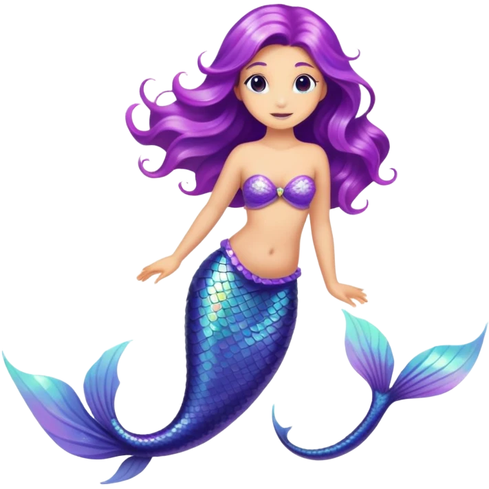 purple mermaid  emoji