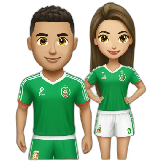 ronaldo-with-algeria-shirt-with-georgina emoji