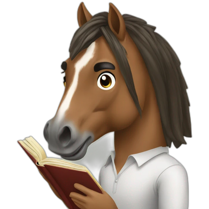Cristiano Ronaldo Reading horse  emoji