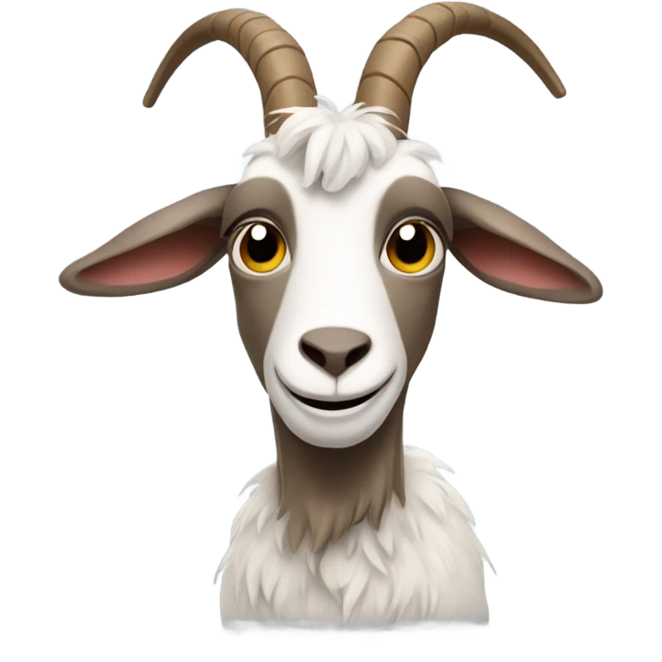 Smelly goat with human arms emoji