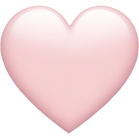 Light pink heart emoji