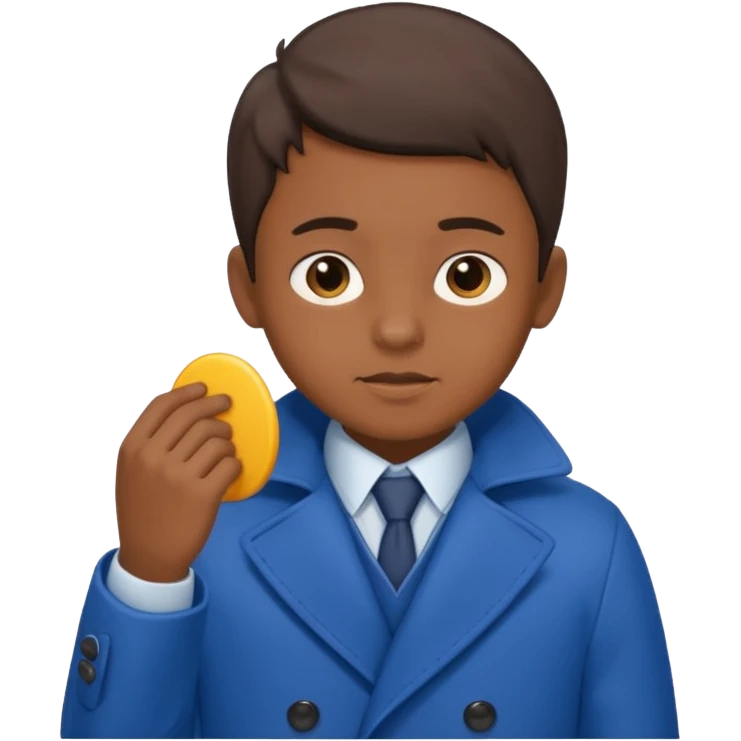 emoji- of a boy putting on his coat emoji
