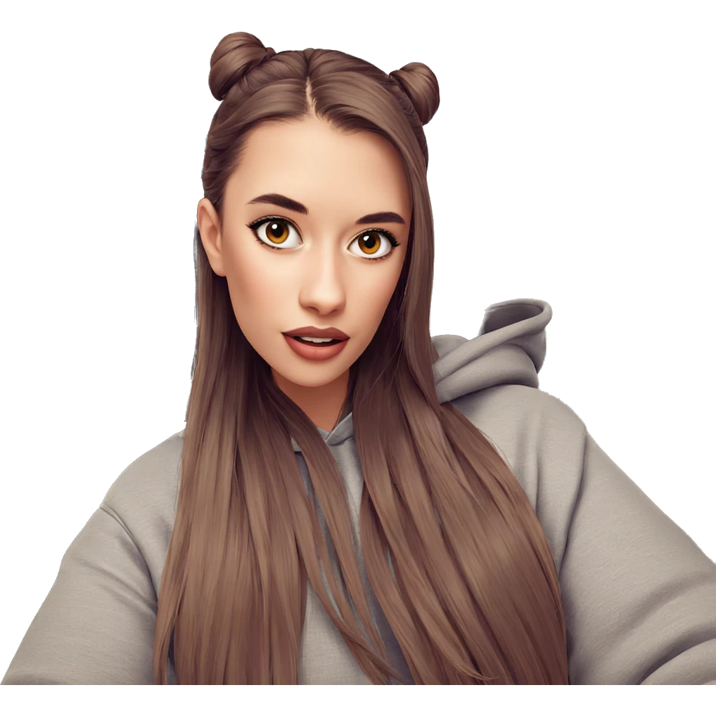 realistic portrait of girl emoji