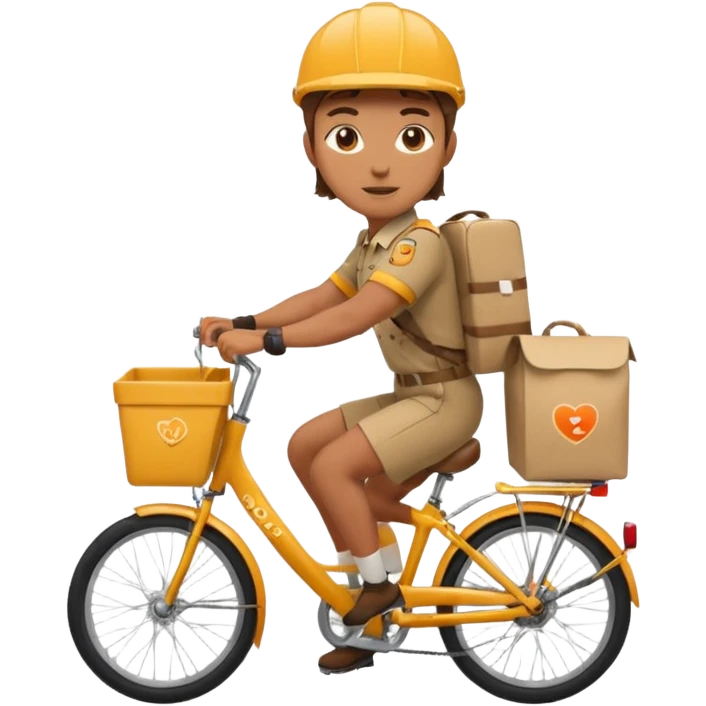 bike food delivery person emoji