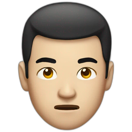 mean chinese guy emoji