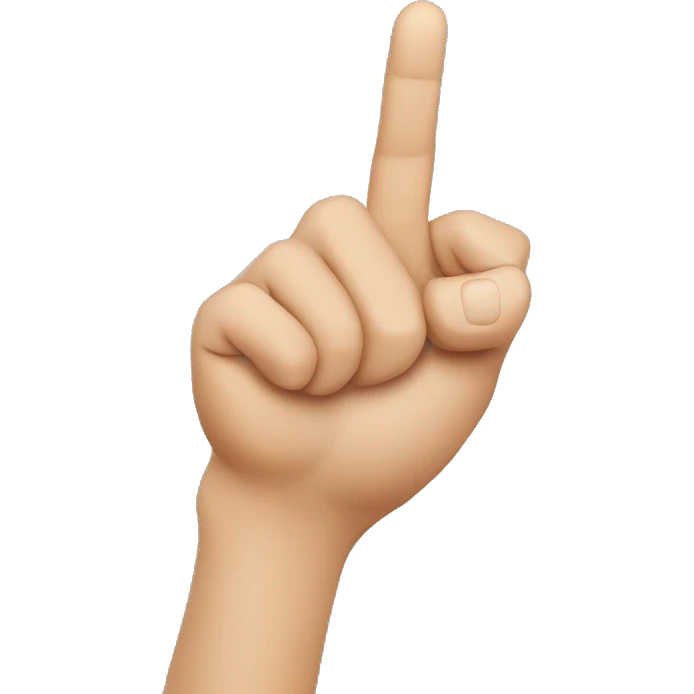 a hand making an L shape emoji