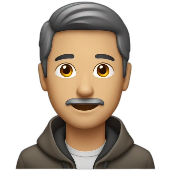 A man who identify as a table emoji