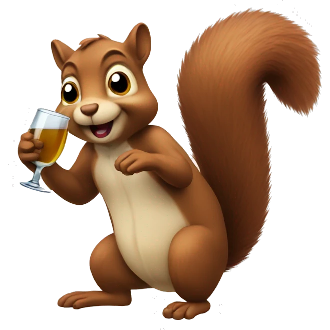 drunk squirrel emoji