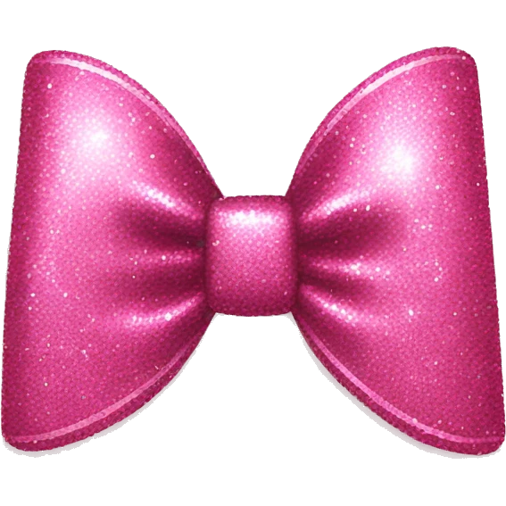 pink bow with glitter emoji