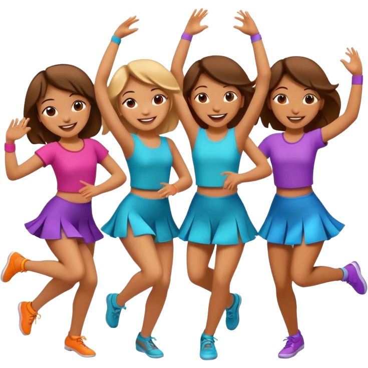 Chicas bailando emoji