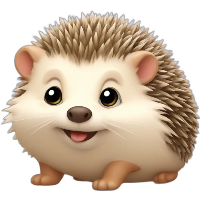 Cute little Chubby Hedgehog  emoji