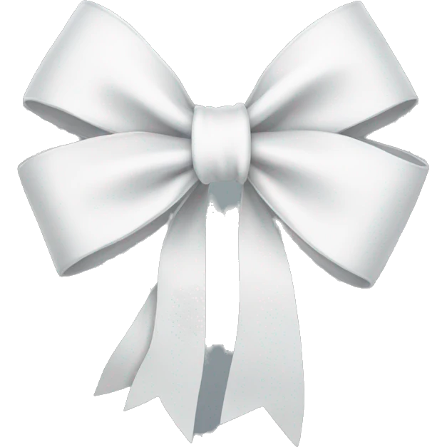 White bow emoji