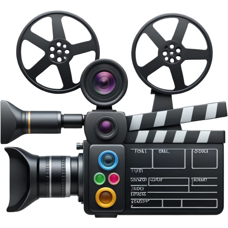 Video camera with elements 1-2 of others emoji emoji