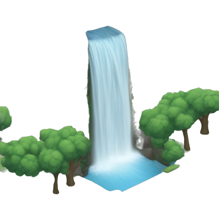 Waterfall over a street  emoji